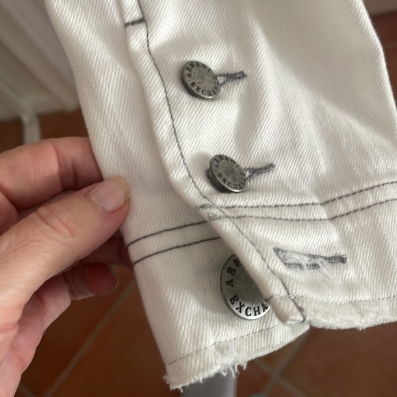 Armani Exchange white blazer jacket size Small EUC - Picture 5 of 8